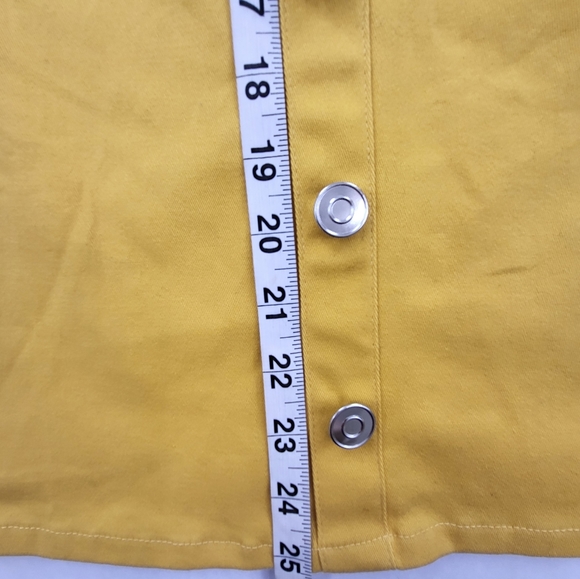 205 Collins Overalls Skirt Size Small Yellow NWT **Flaw*** see description - Picture 6 of 10